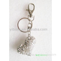Yiwu factory 2014 new style best selling custom rhinestone trade metal crystal keychain